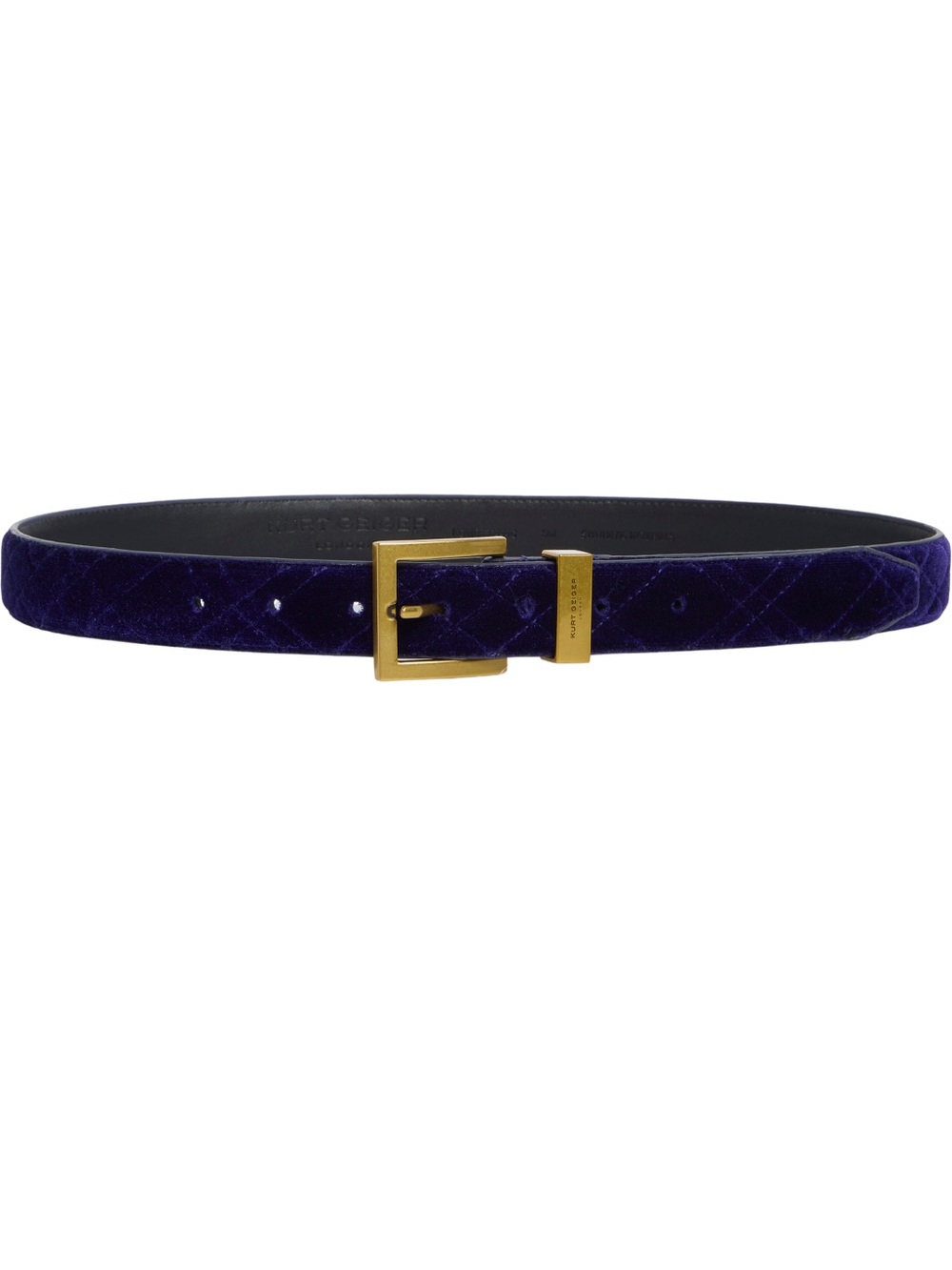 Kurt Geiger Quilted Velvet Belt